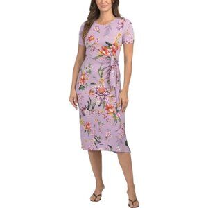 JOHNNY WAS The Janie Favorite Side Tie Knot Midi Dress